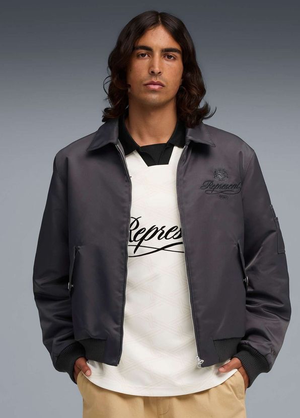 Puma Flat Dark Gray Erkek Puma x Represent Flat Dark Gray Erkek Bomber ...