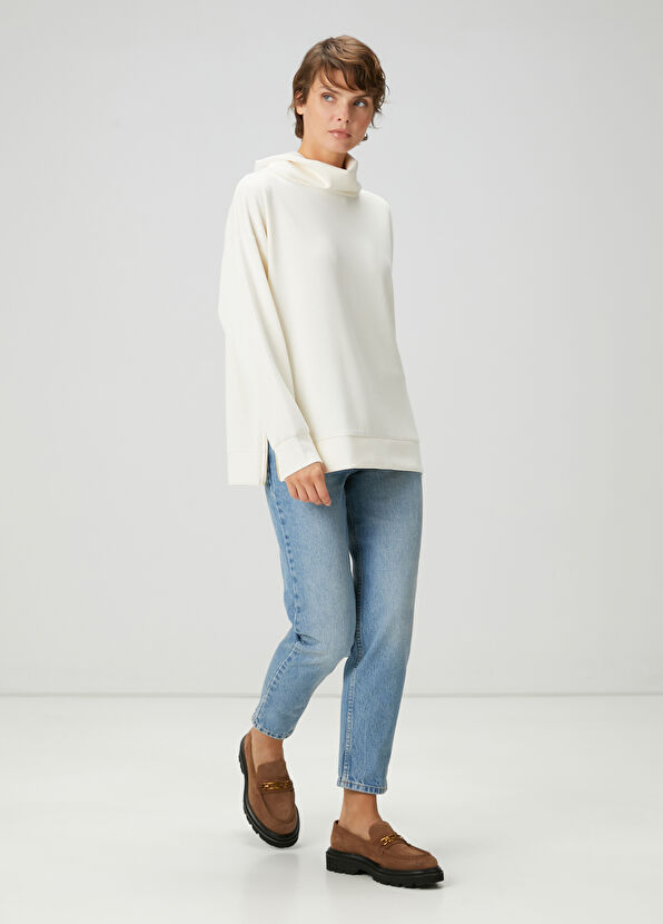 Beymen Club Ekru Dökümlü Sweatshirt - 2