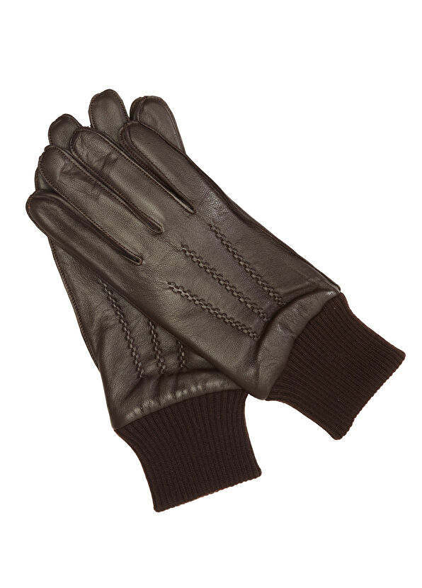 Beymen Club Kahverengi Erkek Deri Eldiven - 2