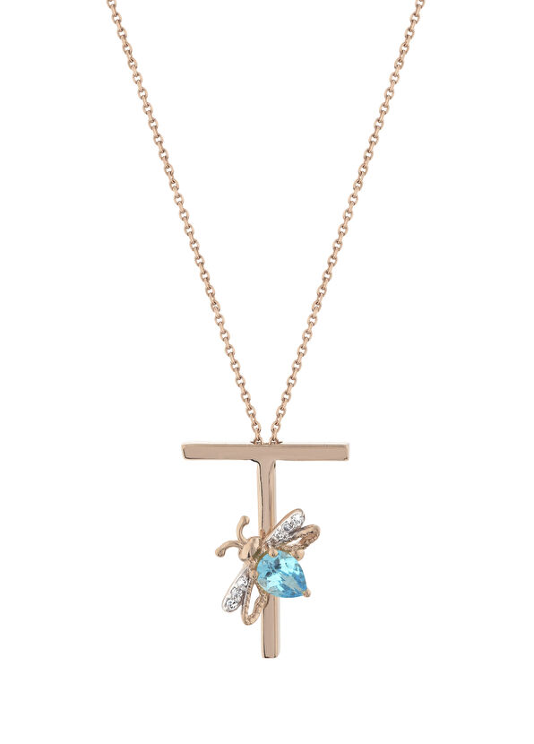 Bee Goddess Bee Kadın Altın Kolye - 1