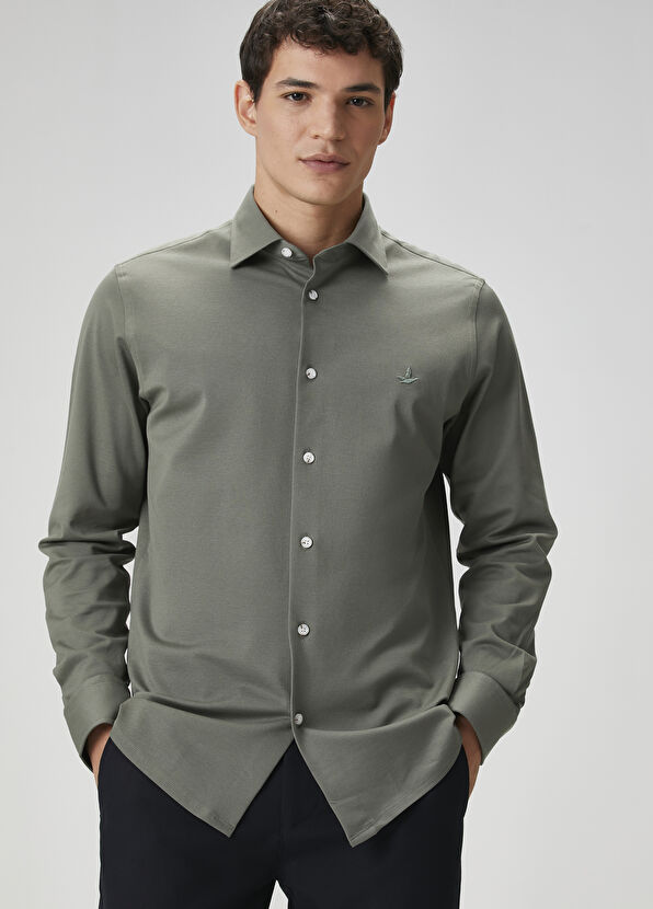 Beymen Club Slim Fit Çağla Örme Stretch Gömlek - 2