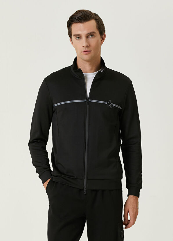 Beymen Club Siyah Çift Kaz Detaylı Sweatshirt - 1