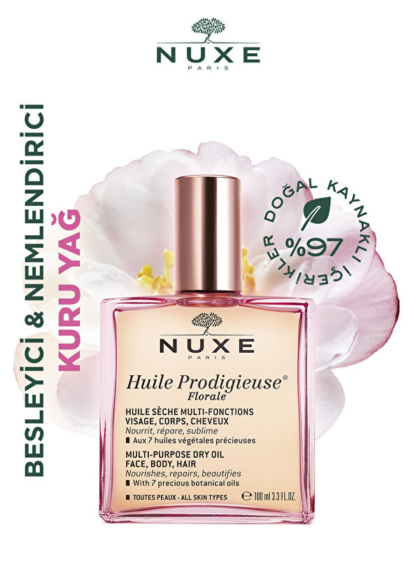 Nuxe Flower Scented Face Body Hair Multipurpose Dry Oil - 3