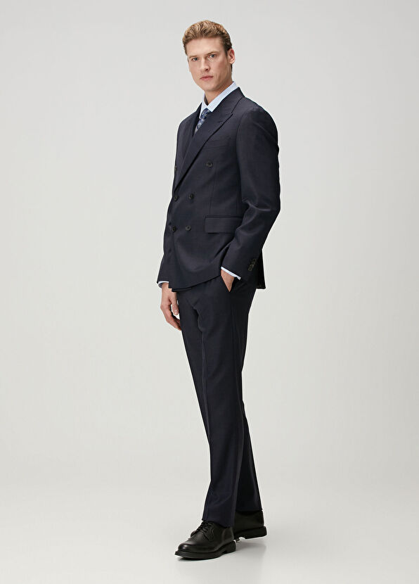 Custom Fit Mavi Gömlek - Görsel 5