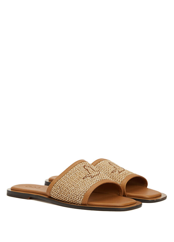 Beymen Club Beige Logo Detailed Women's Mules - 2