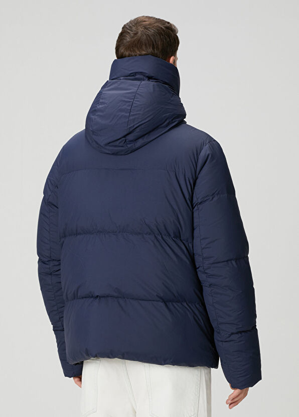 Canada Goose Crofton Enduraluxe Navy Blue Hooded Puff Jacket - 4