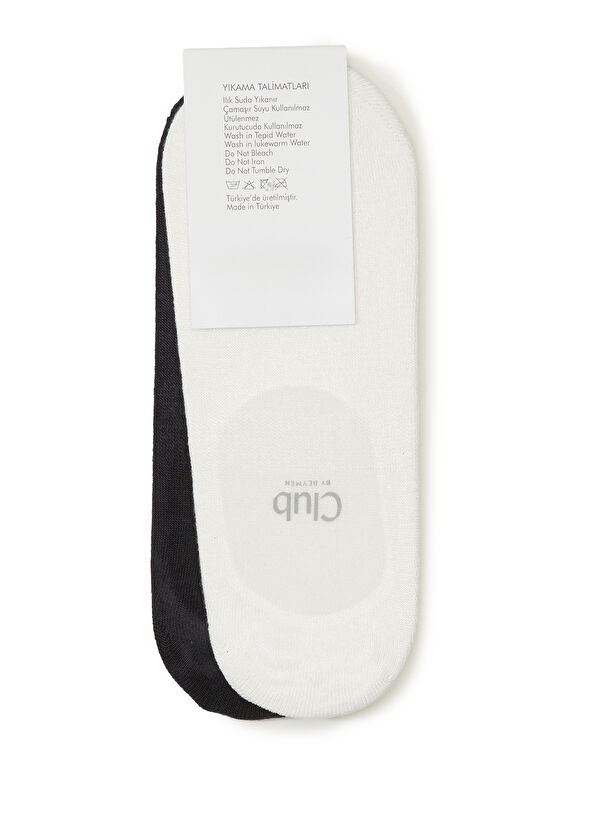 Beymen Club Lacivert Beyaz Erkek 2'li Bambu Suba Çorap Seti - 2