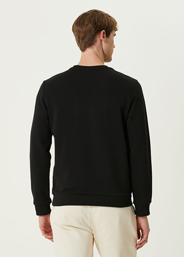 Beymen Club Siyah Logo Nakışlı Sweatshirt - 3
