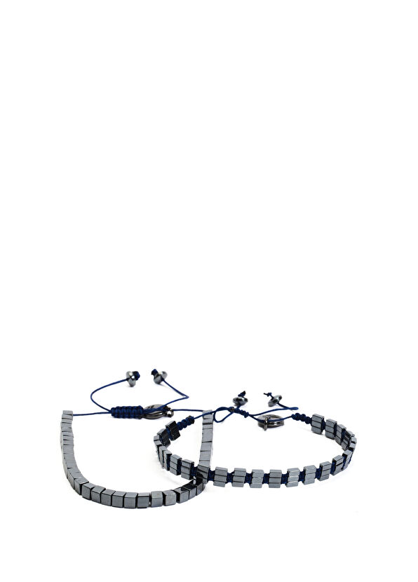 Beymen Club Navy Blue Double Men's Bracelet - 2