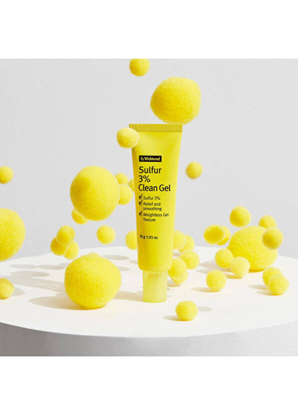 By Wishtrend Sulfur 3% Clean Gel Kükürtlü Kurutucu Akne Kremi 30 gr - 4
