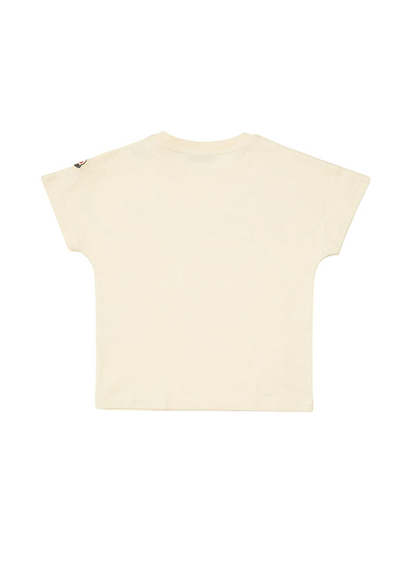 Moncler Krem Kız Çocuk T-shirt - 2
