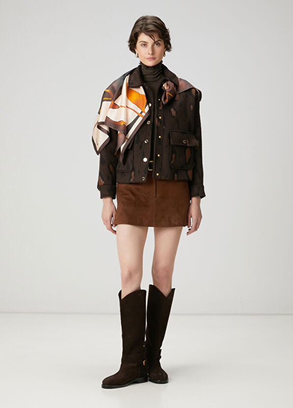 Beymen Club Kahverengi Leopar Desenli Ceket - 2