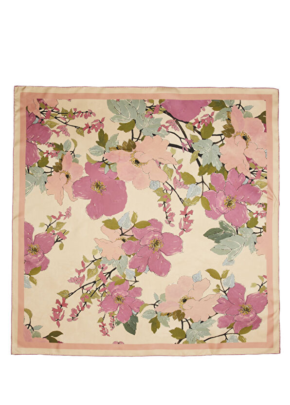 Beymen Club Pembe 90x90 cm İpek Eşarp - 1