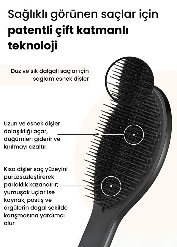 Tangle Teezer The Ultimate Styler Black Hair Brush - 2