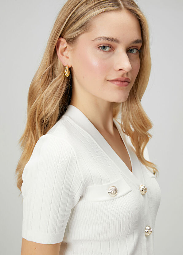 Beymen Club Gold Küçük Kadın Sallantılı Küpe - 1