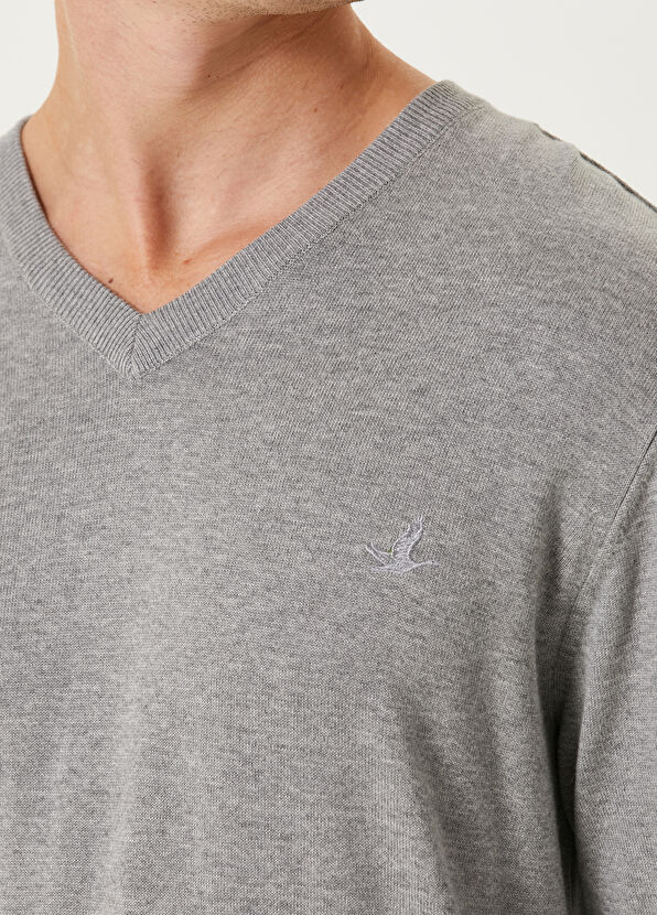 Beymen Club Gri V Yaka Kazak - 4