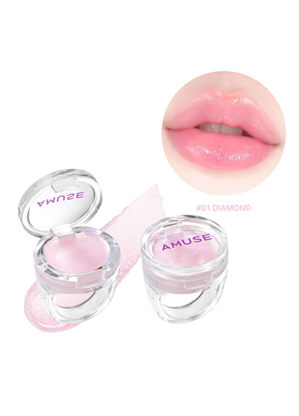 Amuse Ring Balm #01 Moisturizing and Brightening Ring Lip Balm with Diamond Peptide and Panthenol - 2