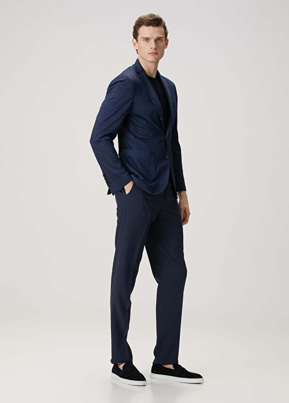 Maurizio Baldassari Lacivert Yün Ceket - 2