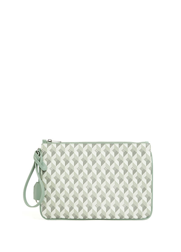 Monogram Açık Yeşil Kadın El Portföyü - Görsel 2