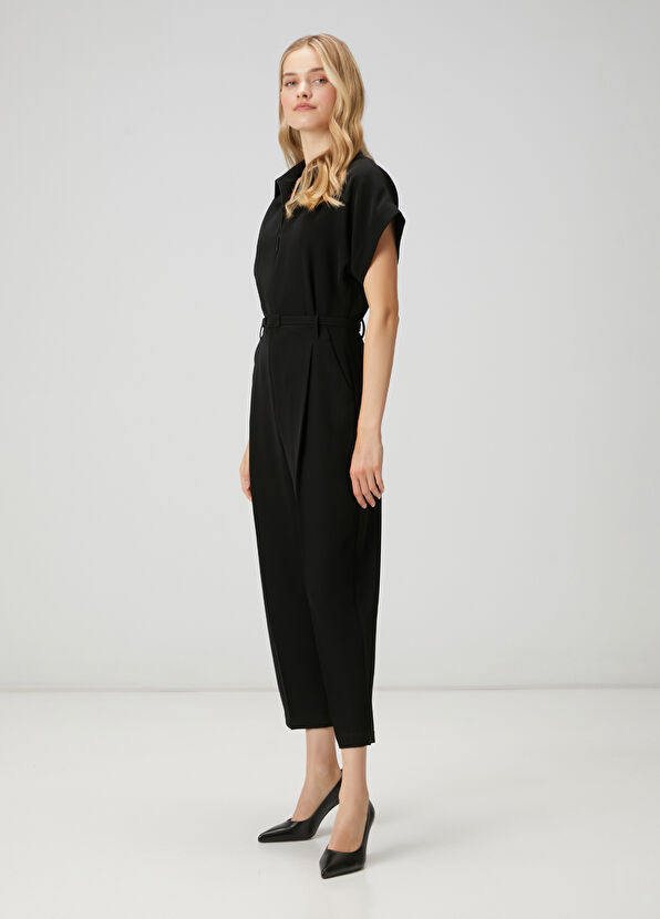 Beymen Club Black Belt Detailed Jumpsuit - 3