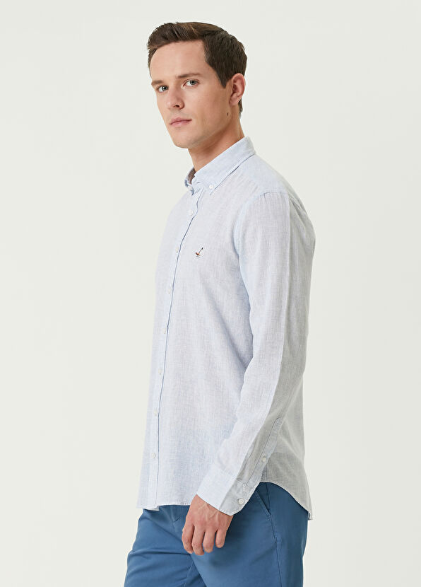 Beymen Club Slim Fit Mavi Gömlek - 4