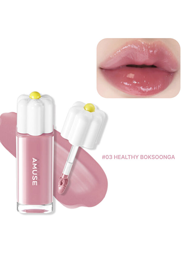 Amuse Dew Tint Doğal Parlaklık ve Nem Veren Meyveli Dudak Parlatıcısı 4 gr - 2