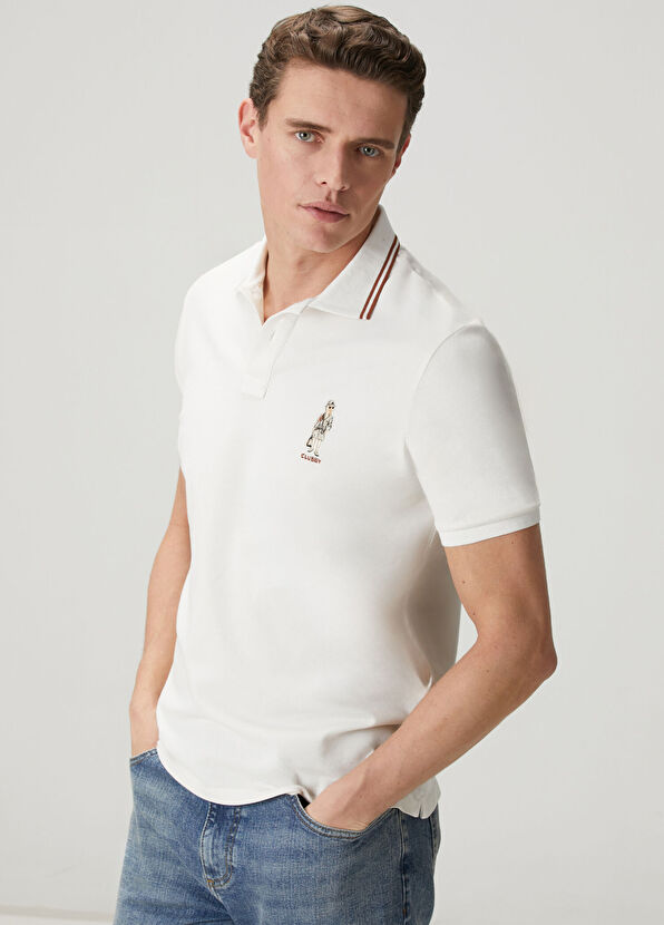 Beymen Club Kırık Beyaz Comfort Fit Clubby Pike Polo T-shirt - 2