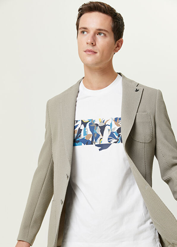 Beymen Club Yeşil Diyagonal İri Dokulu Örme Ceket - 2