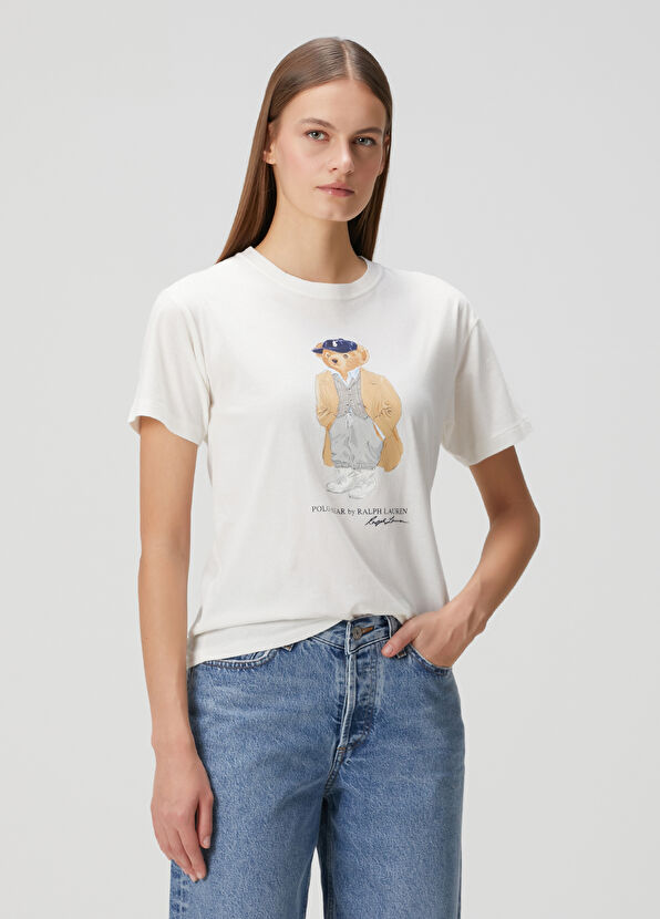 Polo Bear Beyaz T-shirt - Görsel 3