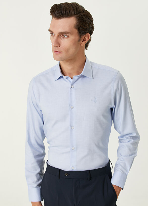 Slim Fit Mavi Non-iron Gömlek Beymen Club Slim Fit Mavi Non-iron Gömlek - 2