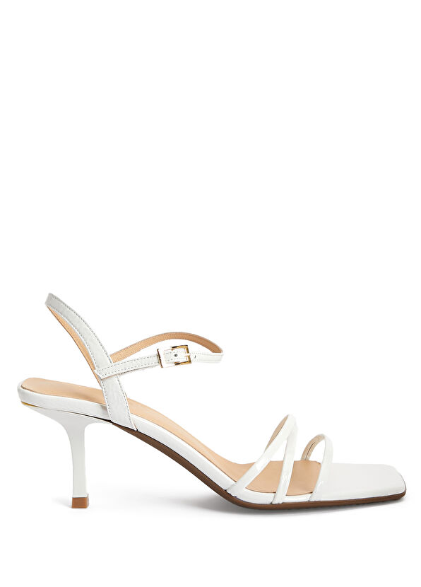 Beymen Club Ecru Women's Leather Sandals - 1