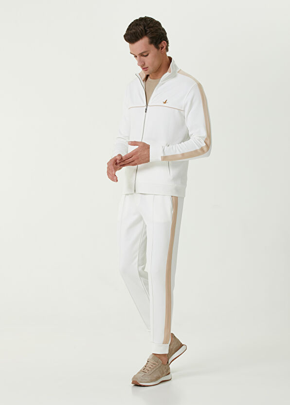 Beymen Club Beyaz Kolu Şerit Detaylı Sweatshirt - 2