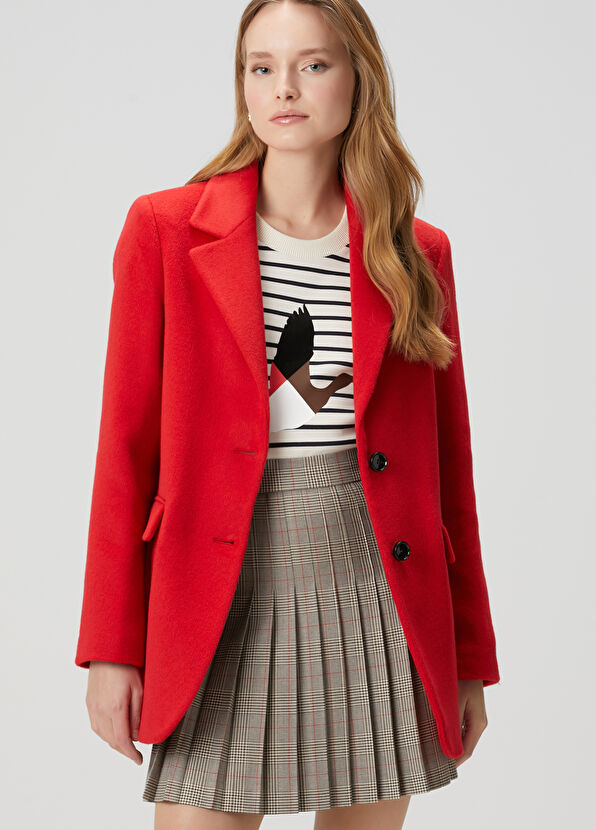 Beymen Club Kırmızı Yün Ceket - 1