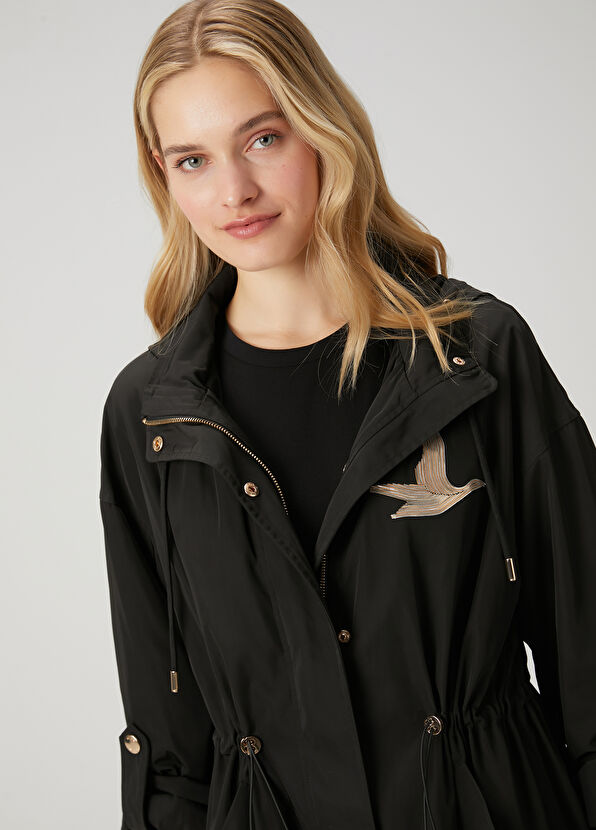 Beymen Club Siyah Kapüşonlu Pardösü - 2