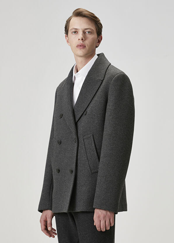 Beymen Club Khaki Double-Breasted Coat - 4