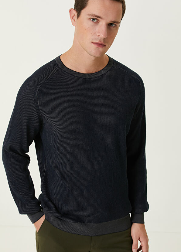 Beymen Club Navy Blue Wool Sweater - 2
