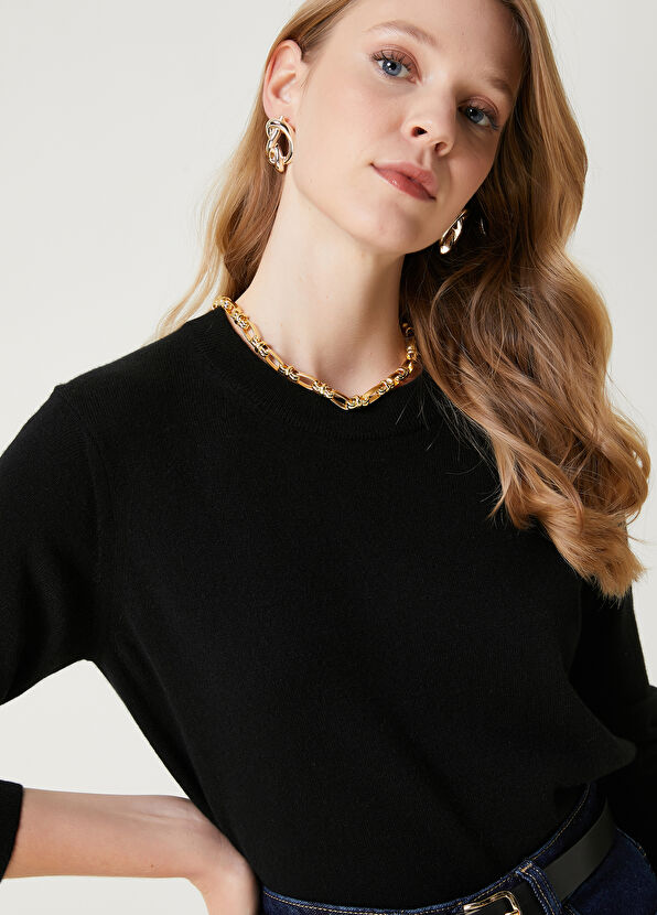 Beymen Club Black Cashmere Sweater - 2