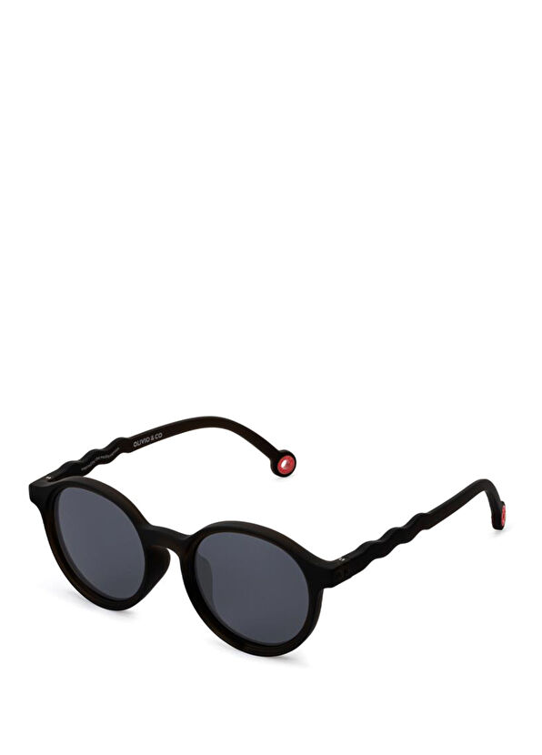 Olivio & Co Classic Oval Squid Black Unisex Kids Sunglasses - 1