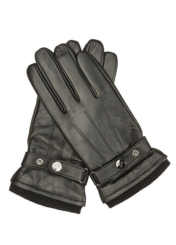 Beymen Club Siyah Erkek Deri Eldiven - 2