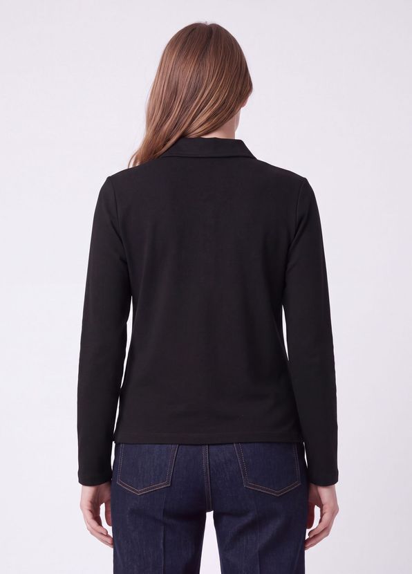 Beymen Club Siyah Uzun Kol Polo T-shirt - 4