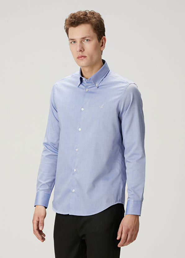 Beymen Club Comfort Fit Sax Shirt - 1