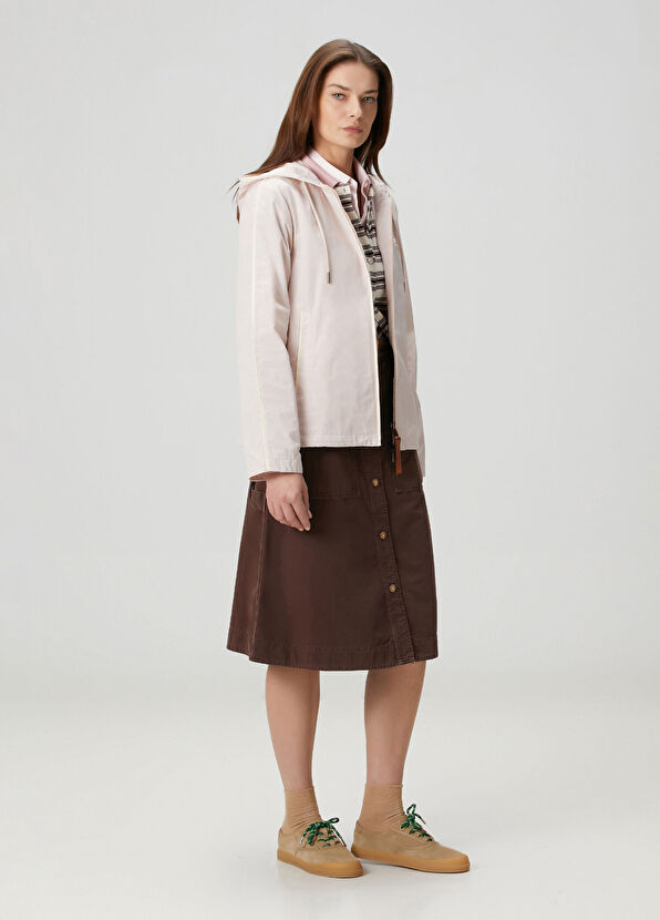 Sarracenia Açık Pembe Kapüşonlu Yağmurluk - Görsel 3