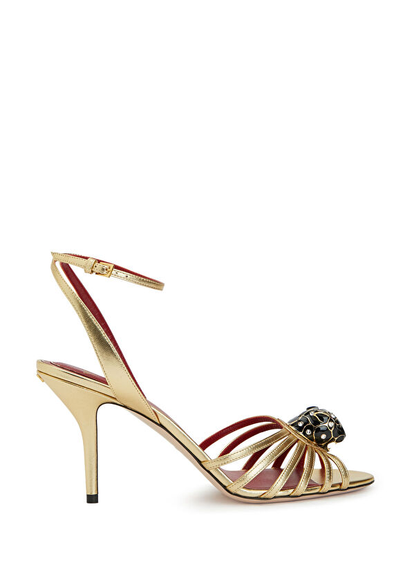 Gold Kadın Deri Sandalet - Görsel 2