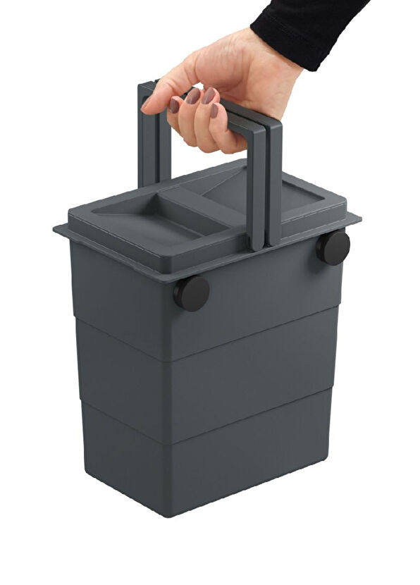 Hailo Flexbox Black Mini Trash Bin 7 Lt - 2