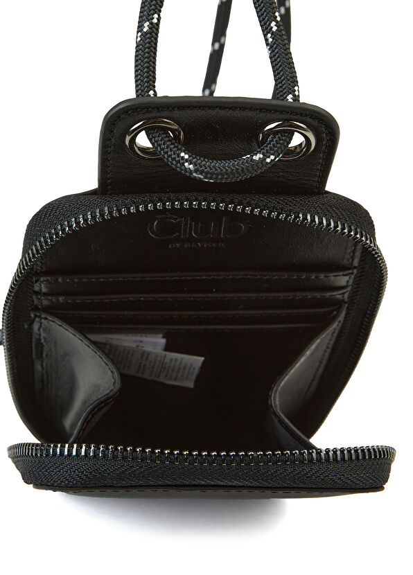 Beymen Club Black Logo Detailed Crossbody Bag - 4