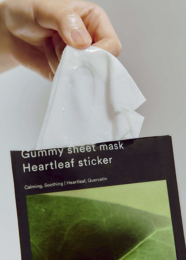 Abib Gummy Sheet Mask Heartleaf Sticker Soothing Paper Face Mask For Sensitive Skin 27 ml - 4