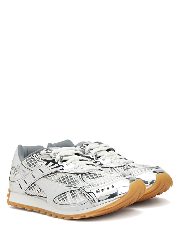 Bottega Veneta Orbit White Silver Mens Sneakers - 2