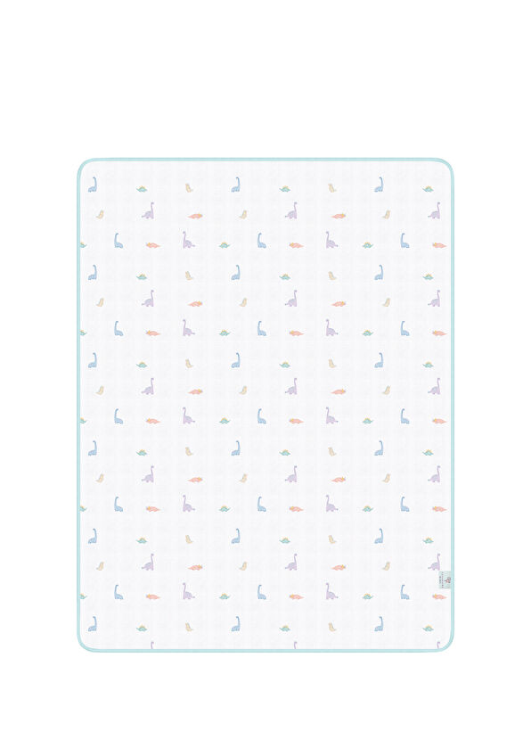 Casadora Baby Dino Organic Cotton Welt Double Sided Unisex Baby Muslin Blanket - 2