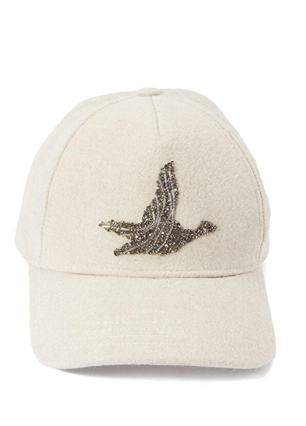 Beymen Club Beige Logo Detailed Women's Cachet Hat - 2