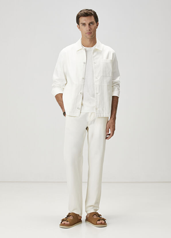 Beymen Club Beyaz Dış Gömlek - 3